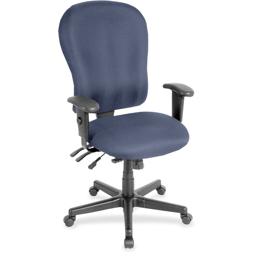 Chair, Highback, Armrests, Dillon Vinyl, 29" x 26" 47", Ocean