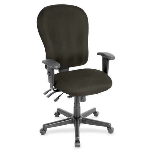Chair, Highback, Armrests, Fabric, 29"x26"47", Pepper