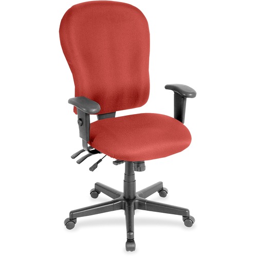 Chair, Highback, Armrests, Canyon Vinyl, 29" x 26" 47", Red Rock