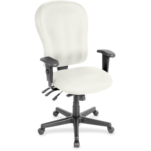 Chair, Highback, Armrests, Dillon Vinyl, 29" x 26" 47", Snow