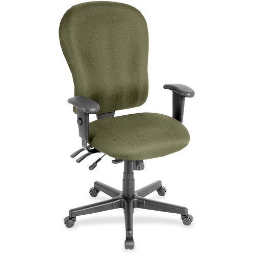 Chair, Highback, Armrests, Fabric, 29" x 26" 47", Leaf