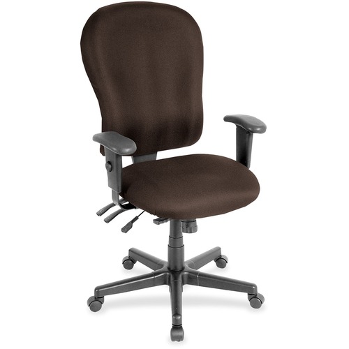 Chair, Highback, Armrests, Fabric, 29" x 26" 47", Fudge