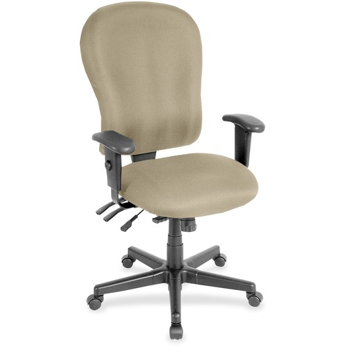 Chair, Highback, Armrests, Fabric, 29" x 26" 47", Pumic