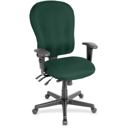Chair, Highback, Armrests, Fabric, 29" x 26" 47", Forest