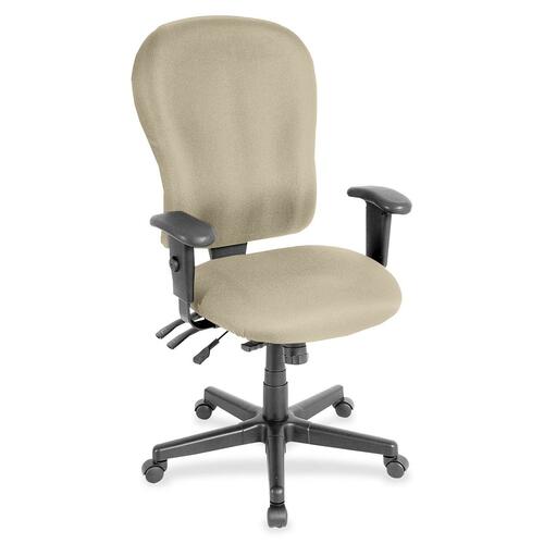 Chair, Highback, Armrests, Fabric, 29" x 26" 47", Travertine