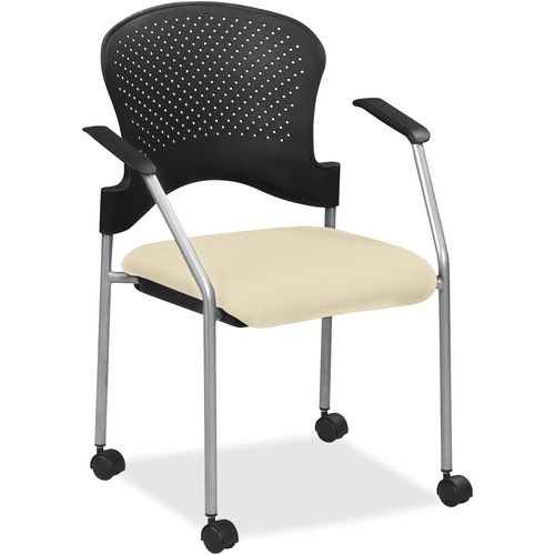 Chair, w/Casters, Dillon Vinyl Seat, 25" x 21" x 33-3/4", Buff