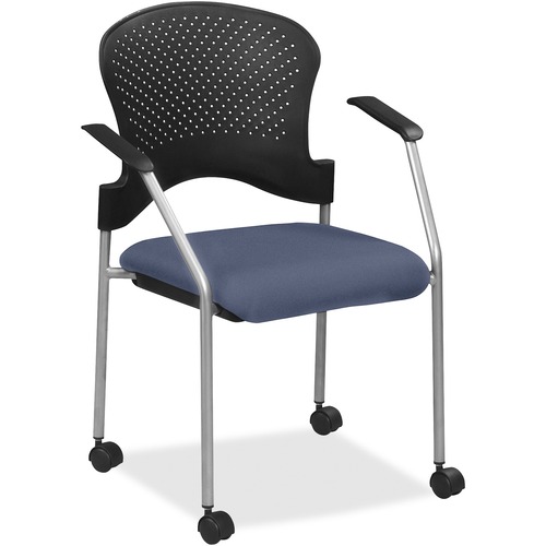 Chair, With Casters, Dillon Vinyl Seat, 25" x 21" x 33-3/4", Ocean