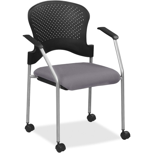 Chair, With Casters, Canyon Vinyl Seat, 25" x 21" x 33-3/4", Carbon