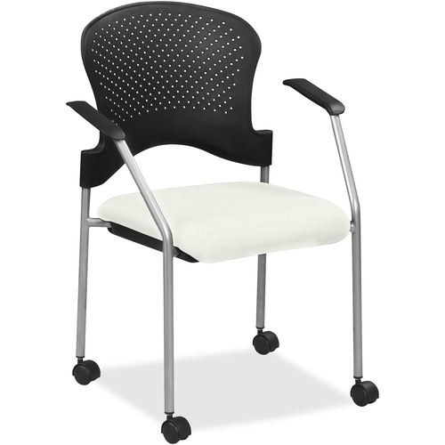 Chair, With Casters, Dillon Vinyl Seat, 25" x 21" x 33-3/4", Snow