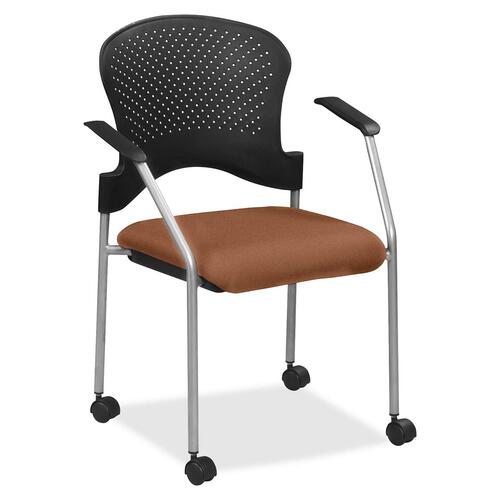 Chair, with Casters, Fabric Seat, 25" x 21" x 33-3/4", Nutmeg