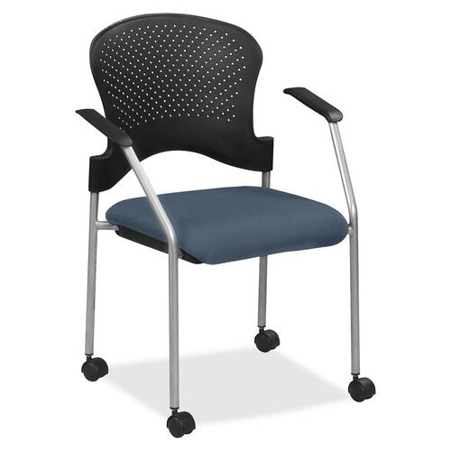 Chair, With Casters, Fabric Seat, 25" x 21" x 33-3/4", Chesapeake