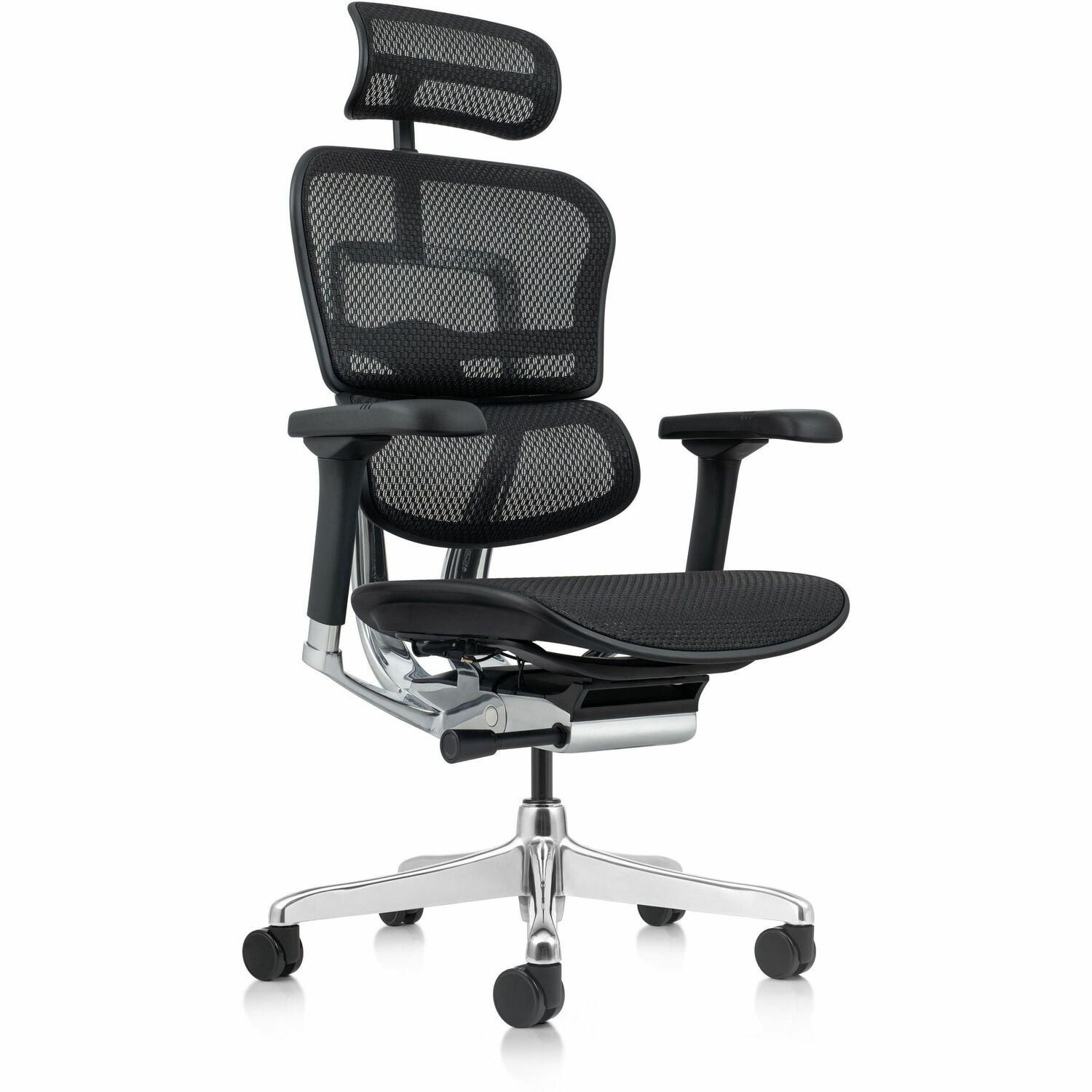 Chair, Mesh, Multi, With Arms, Black
