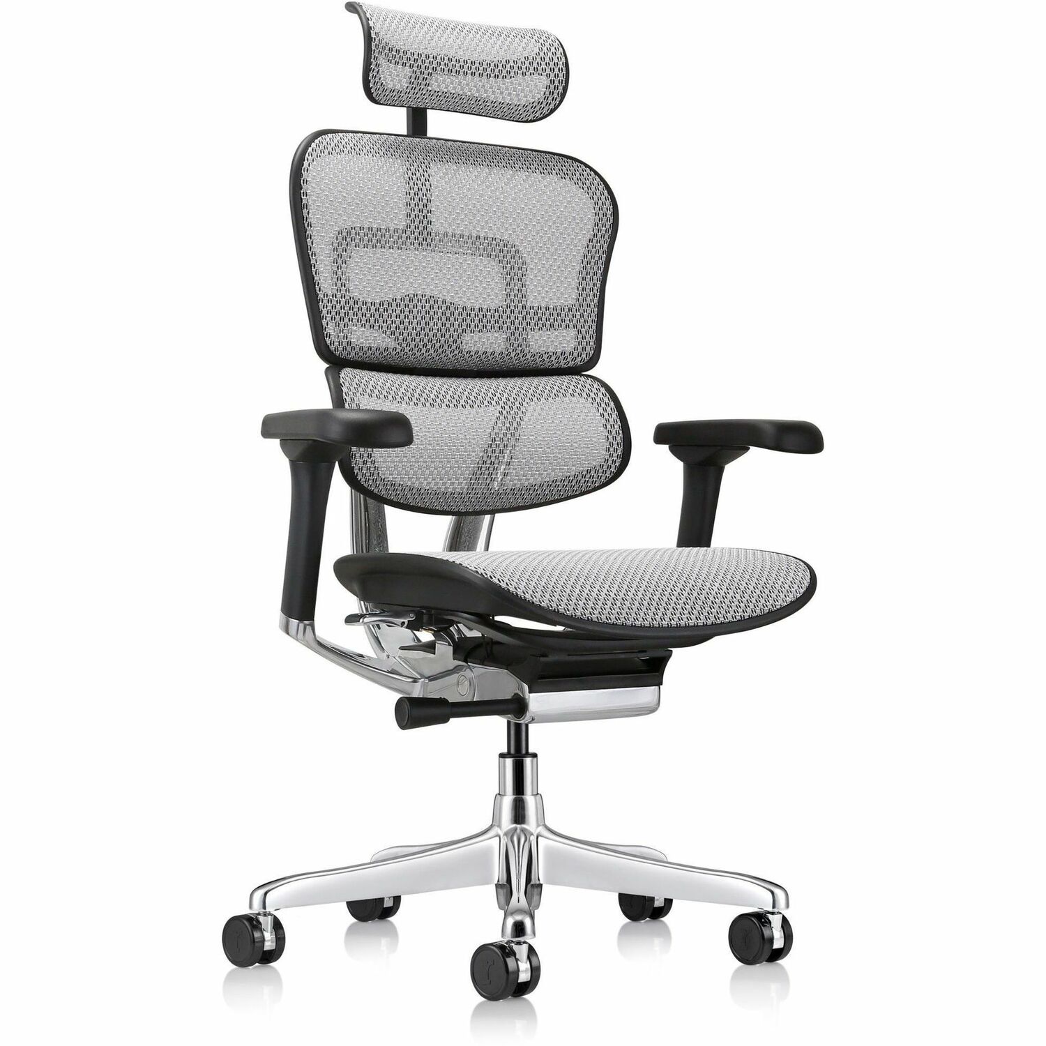 Chair, Mesh, Multi, With Arms, Gray
