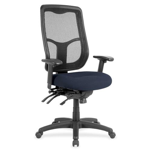 Chair, Mesh Back, Fabric Seat, 26" x 20" x 46-1/2", Periwinkle
