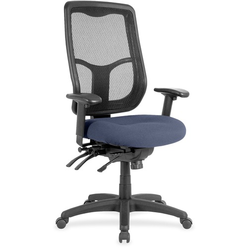 Chair, Mesh Back, Dillon Vinyl Seat, 26" x 20" x 46-1/2", Ocean