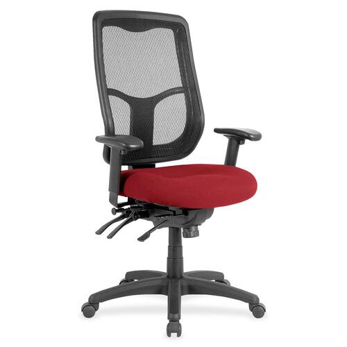 Chair, Mesh Back, Fabric Seat, 26"x20"x46-1/2", Real Red