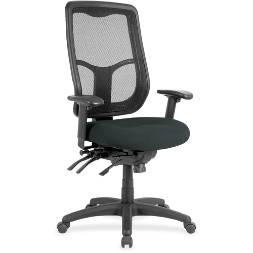 Chair, Mesh Back, Dillon Vinyl Seat, 26" x 20" x 46-1/2", Black