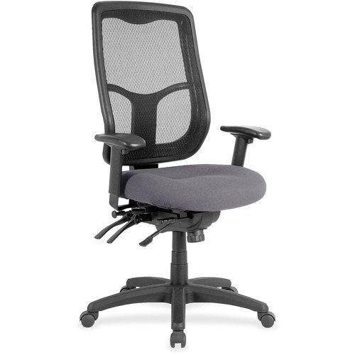 Chair, Mesh Back, Canyon Vinyl Seat, 26" x 20" x 46-1/2", Carbon