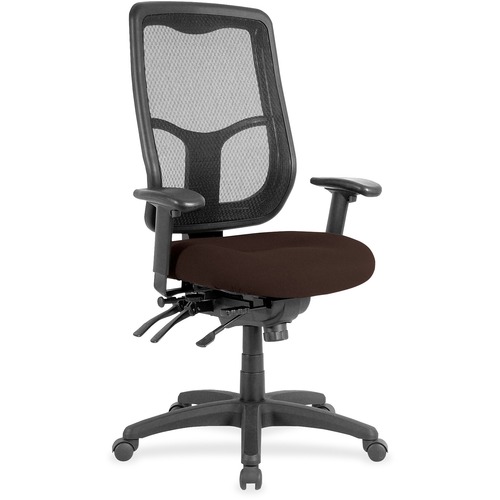 Chair, Mesh Back, Canyon Vinyl Seat, 26" x 20" x 46-1/2", Nightfall