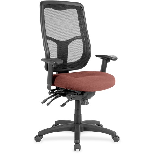 Chair, Mesh Back, Dillon Vinyl Seat, 26" x 20" x 46-1/2", Cordovan