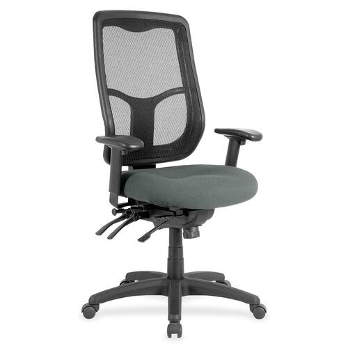 Chair, Mesh Back, Fabric Seat, 26"x20"x46-1/2", Fog Gray