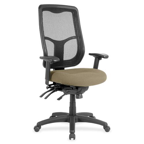 Chair, Mesh Back, Fabric Seat, 26" x 20" x 46-1/2", Latte