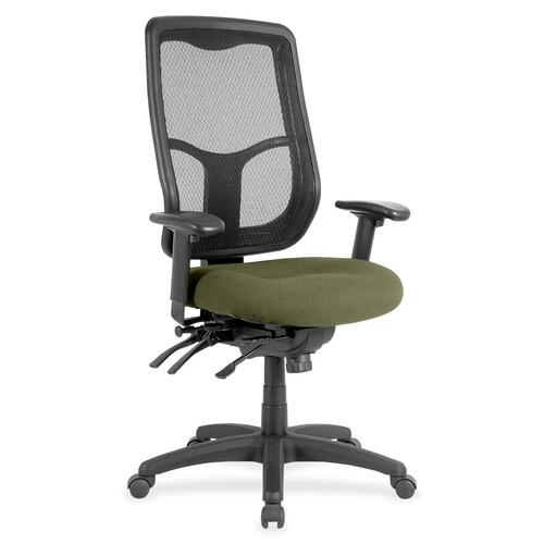 Chair, Mesh Back, Fabric Seat, 26" x 20" x 46-1/2", Leaf
