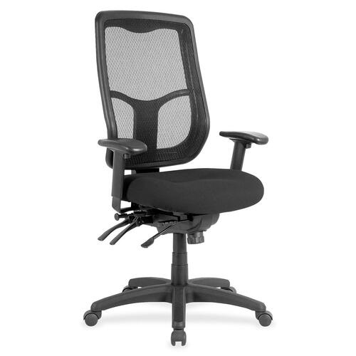 Chair, Mesh Back, Fabric Seat, 26" x 20" x 46-1/2", Tuxedo