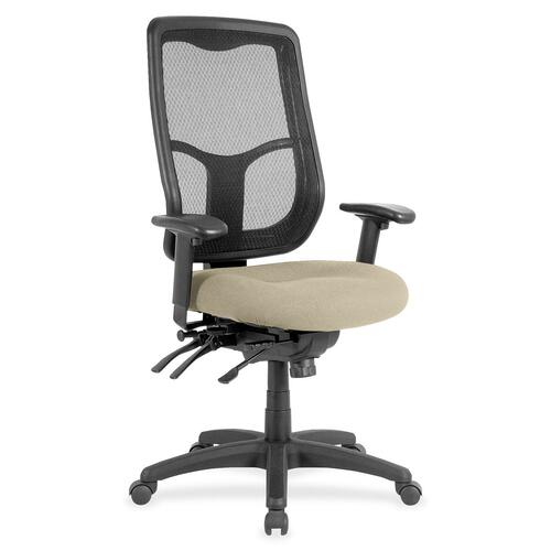 Chair, Mesh Back, Fabric Seat, 26" x 20" x 46-1/2", Travertine