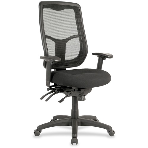 Chair, Mesh Back, Fabric Seat, 26"x20"x46-1/2", Black