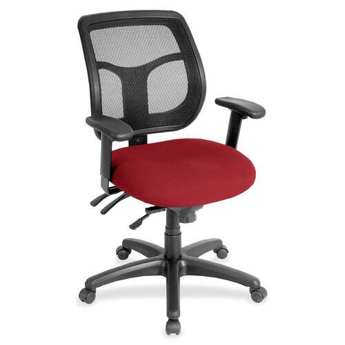 Chair, Task, Insight Fabric Seat, 26" x 20" x 39-1/2", Real Red