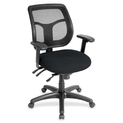 Chair, Task, Fabric Seat, 26" x 20" x 39-1/2", Ebony