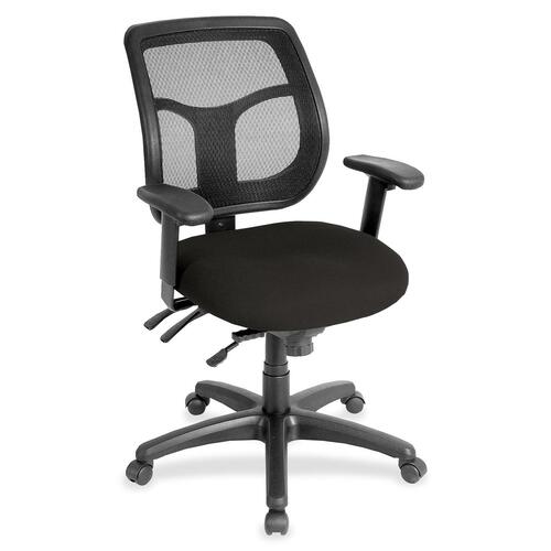 Chair, Task, Fabric Seat, 26"x20"x39-1/2", Black