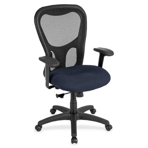 Chair, High Back, Synchro, Fabric Seat, 26" x 24" x 44-1/2", Periwinkle