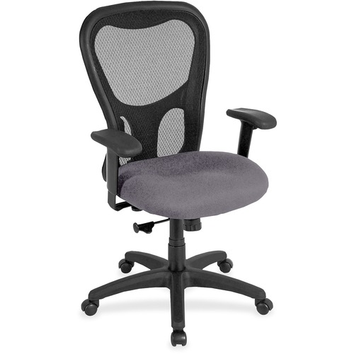 Chair, High Back, Synchro, Canyon Vinyl, 26" x 24" x 44-1/2", Carbon
