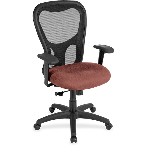 Chair, High Back, Synchro, Dillon Vinyl, 26" x 24" x 44-1/2", Cordovan