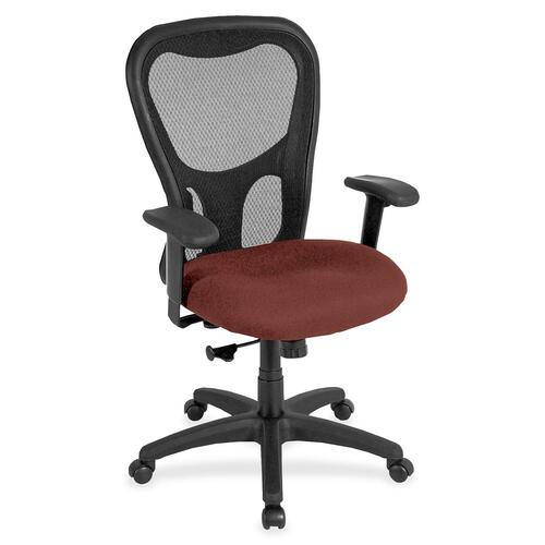 Chair, High Back, Synchro, Fabric Seat, 26" x 24" x 44-1/2", Cordovan