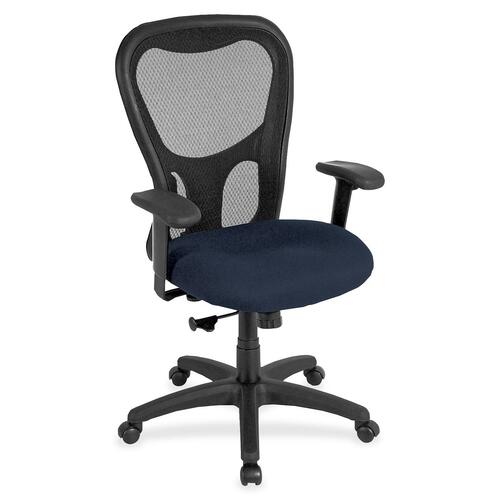 Chair, High Back, Synchro, Fabric Seat, 26" x 24" x 44-1/2", Cadet