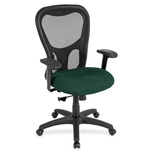 Chair, High Back, Synchro, Fabric Seat, 26"x24"x44-1/2", Forest