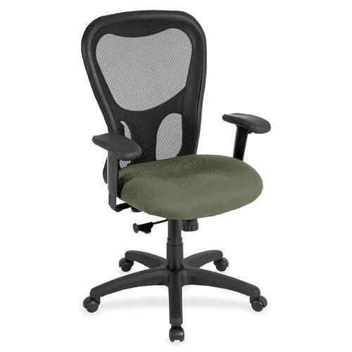 Chair, Highback, Synchro, Fabric Seat, 26" x 24" x 44-1/2", Sage