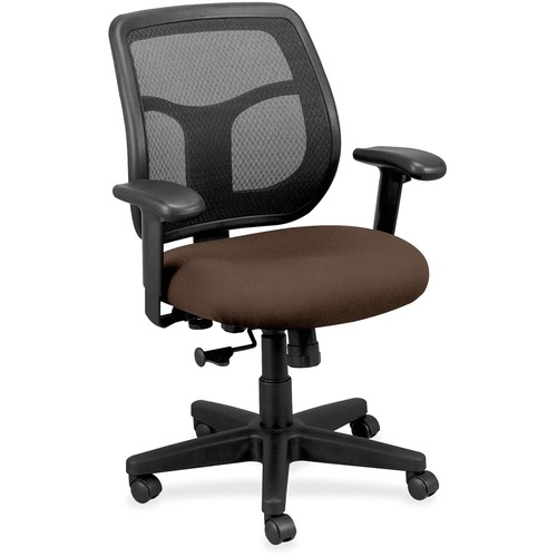 Chair, Mid Back, Fabric Seat, 26" x 19-3/10" x 38-1/2", Cafe