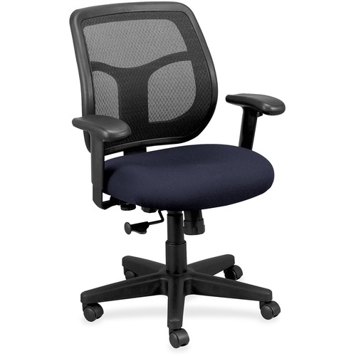 Chair, Mid Back, Fabric Seat, 26" x 19-3/10" x 38-1/2", Ocean