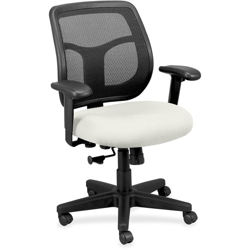 Chair, Mid Back, Dillon Vinyl Seat, 26" x 19-3/10" x 38-1/2", Snow