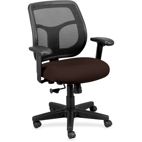 Chair, Mid Back, Canyon Vinyl Seat, 26" x 19-3/10" x 38-1/2", Nightfall
