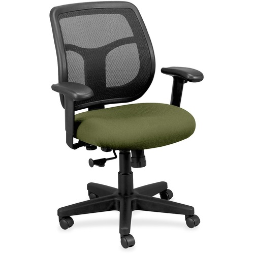 Chair, Mid Back, Fabric Seat, 26" x 19-3/10" x 38-1/2", Avocado