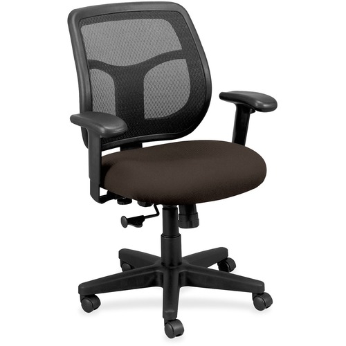 Chair, Mid Back, Fabric Seat, 26" x 19-3/10" x 38-1/2", Java