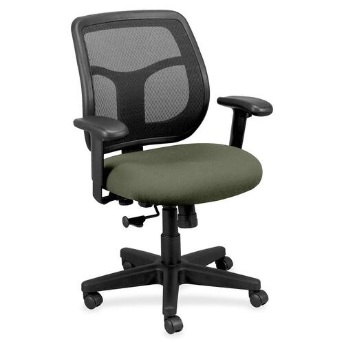 Chair, Mid Back, Fabric Seat, 26" x 19-3/10" x 38-1/2", Sage