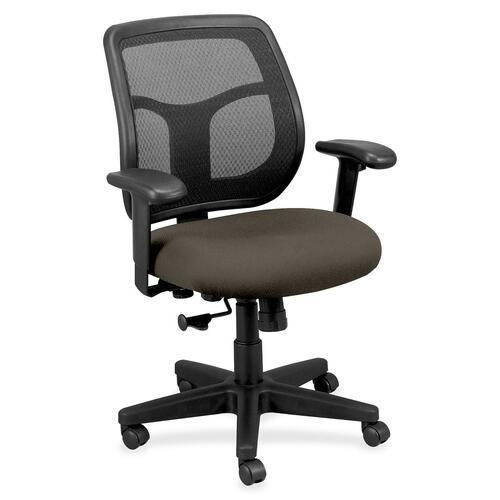 Chair, Mid Back, Fabric Seat, 26" x 19-3/10" x 38-1/2", Stonewall