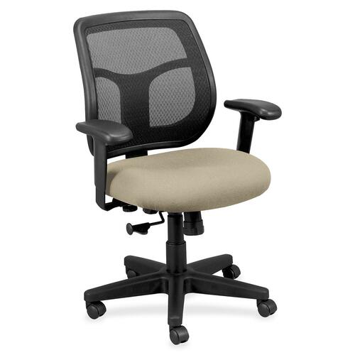 Chair, Mid Back, Fabric Seat, 26" x 19-3/10" x 38-1/2", Travertine