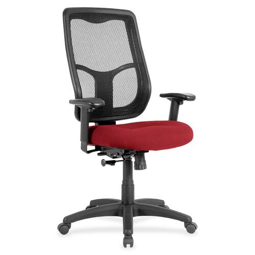 Chair, Ratchet Back, Fabric Seat, 26" x 20" x 46", Real Red